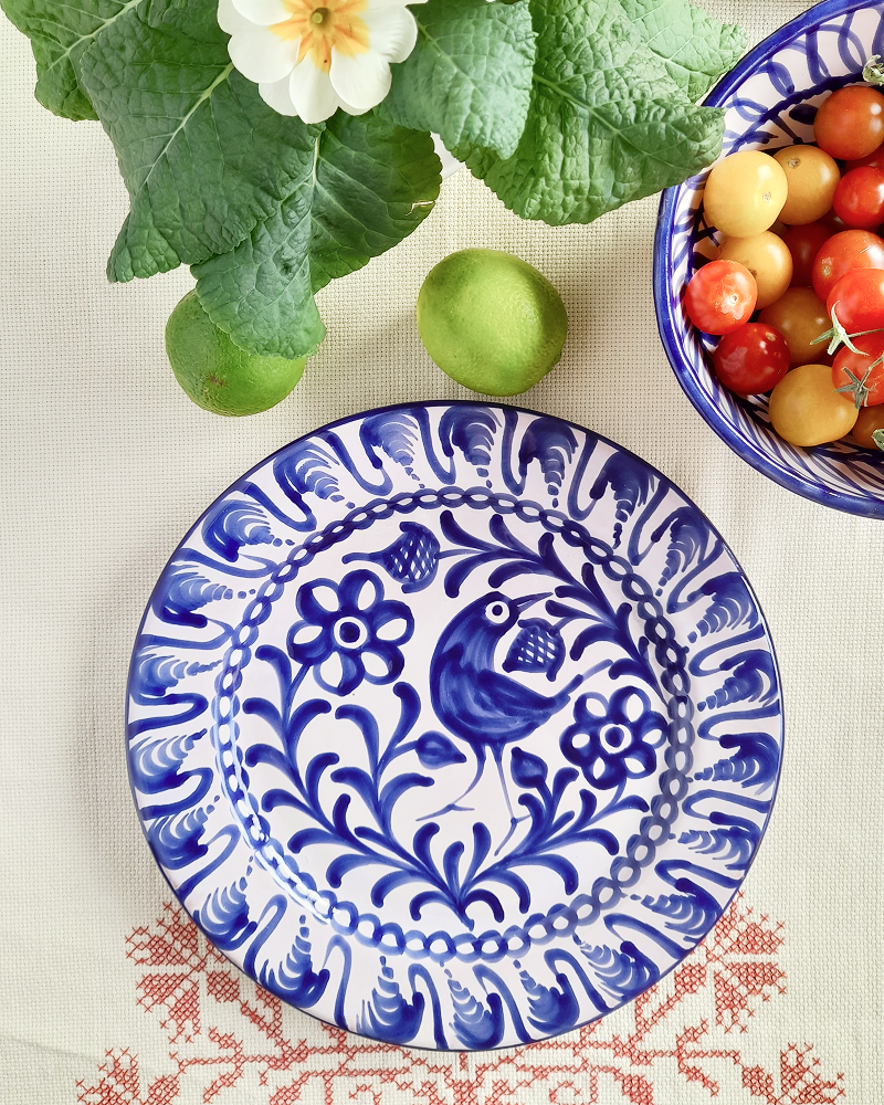 Bellota Fajalauza Plate in Blue — CASA PLETÓRICA — Handmade